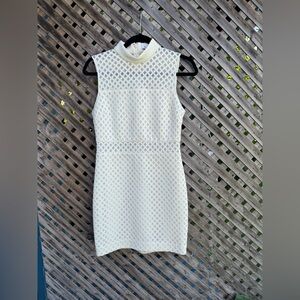 Elizabeth And James Elegant White Sleeveless Dress